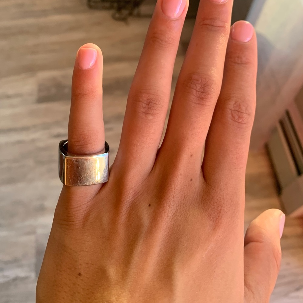 Fashion square ring. Size 6 So comfy. Well loved.